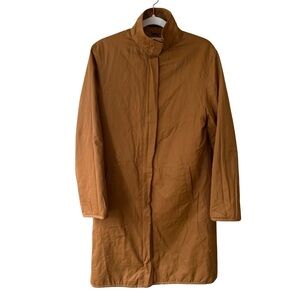 Wanko Elegant Brown Trench Coat Size M Preppy Neutral Business Office Fall